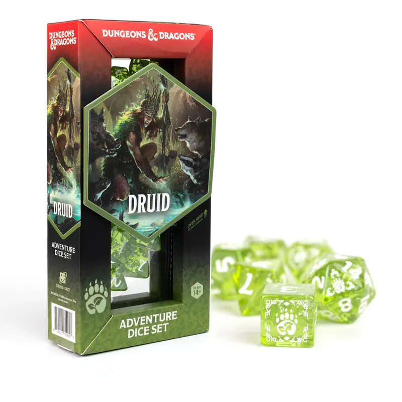D&D Adventure Dice Set - Druid: Green