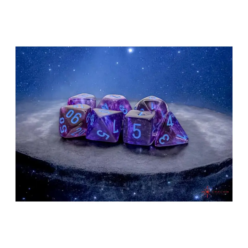 Nebula Nocturnal/blue (Mega 7-Die RPG Set)