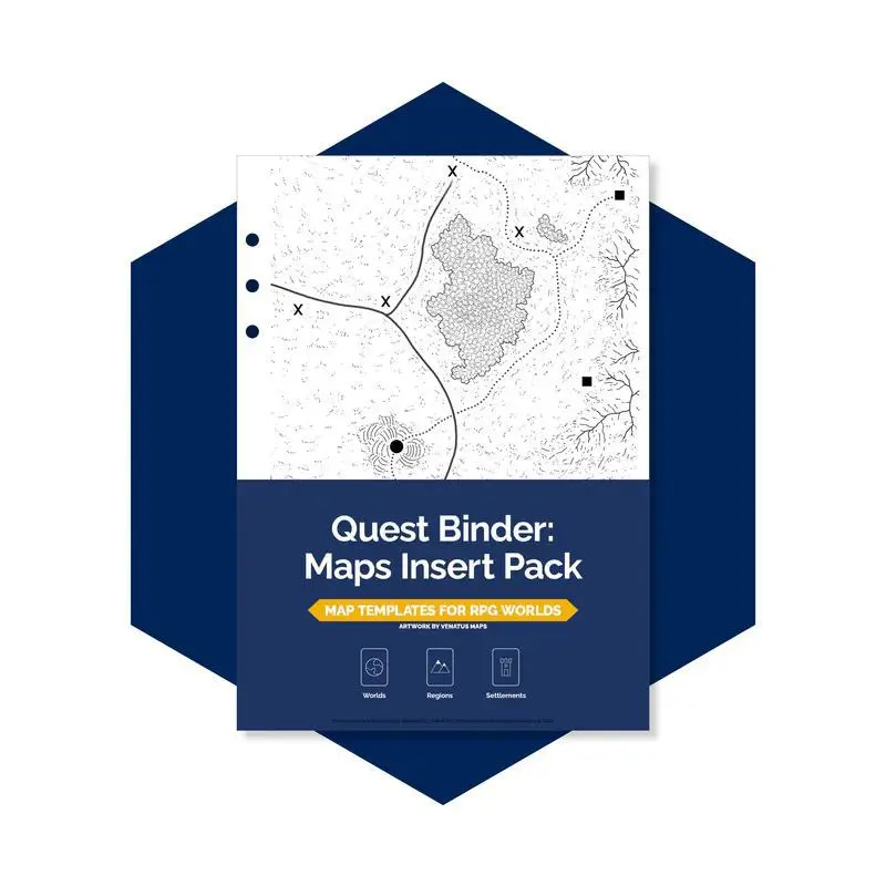 Quest Binder Maps Insert Pack