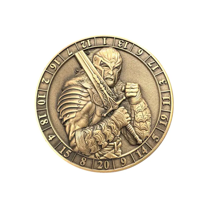 Dice Coin: d20 Male Human Fighter