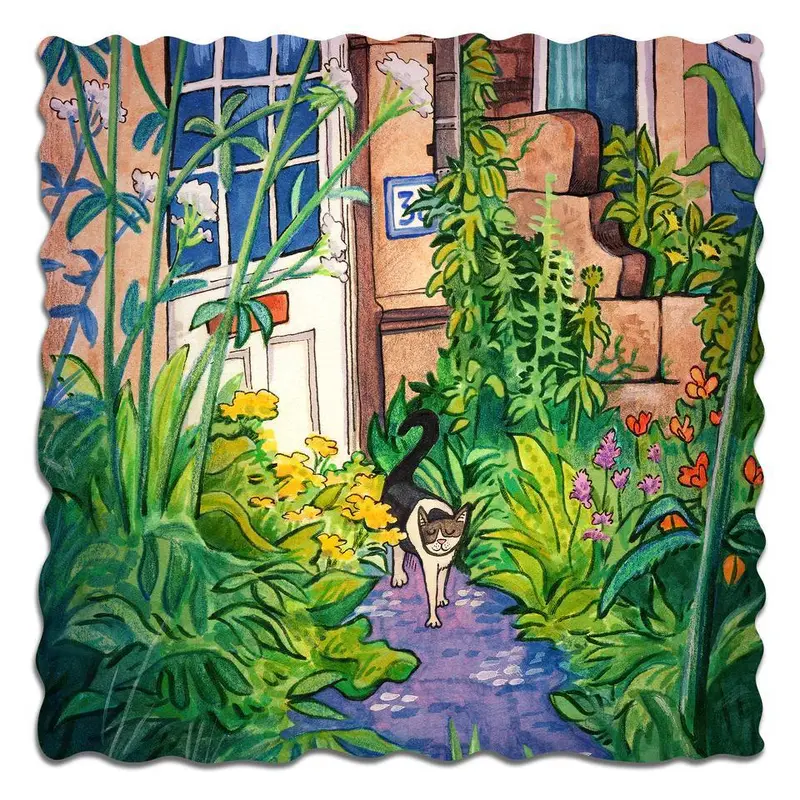 Artifact Puzzles - Samuel Hayward Cat In Garden