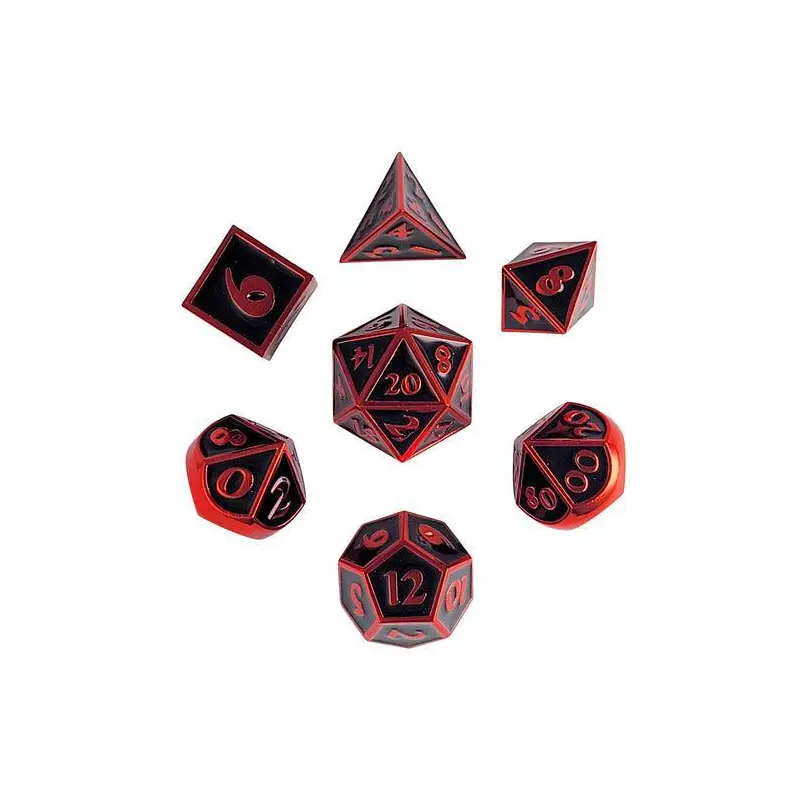 Guardian Red Black (Metal 7-Die RPG Set)
