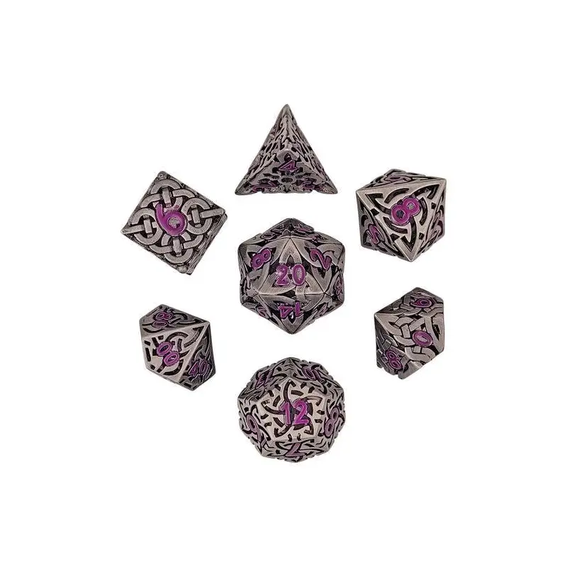 Sacred Hollows Purple (Metal 7-Die RPG Set)