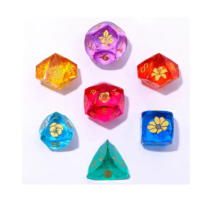 Captured Magic: Luster Cut Resin (7-Die RPG Set)