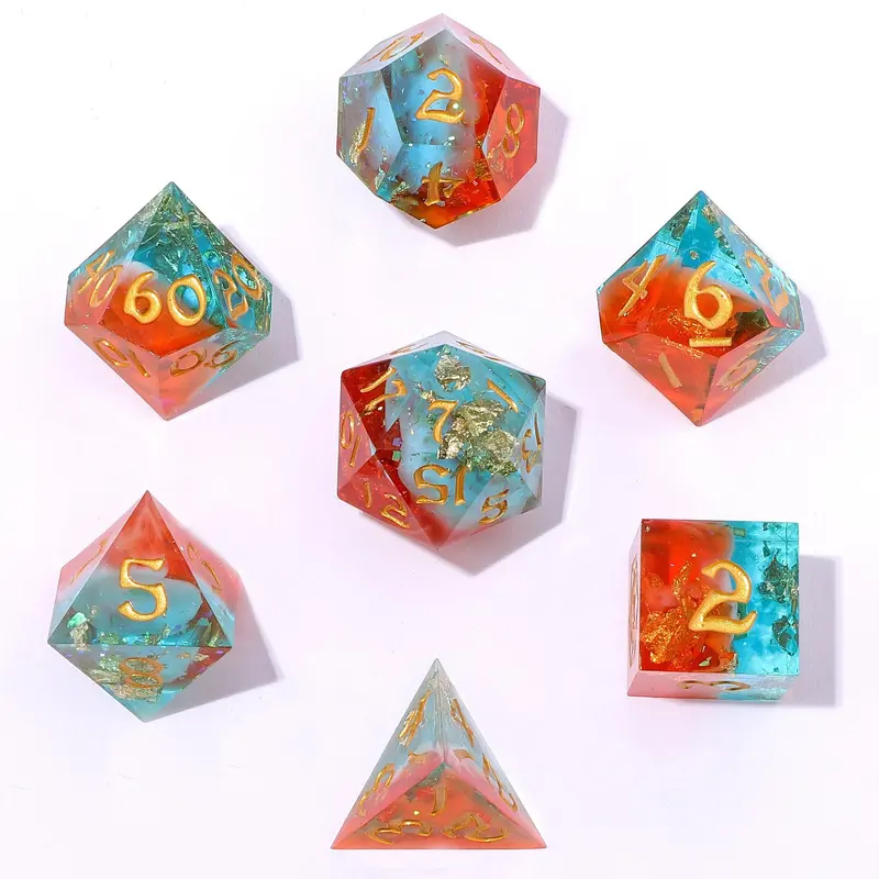 Sunset Mirage (Sharp Edge Resin RPG Dice Set)