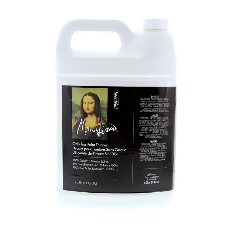 Speedball Mona Lisa Non-Toxic Multi-Purpose Odorless Paint Thinner, 1 Gallon