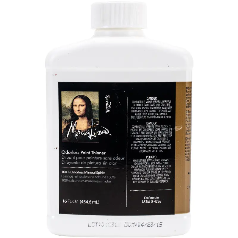 Speedball MonaLisa Odourless Paint Thinner, 16oz.