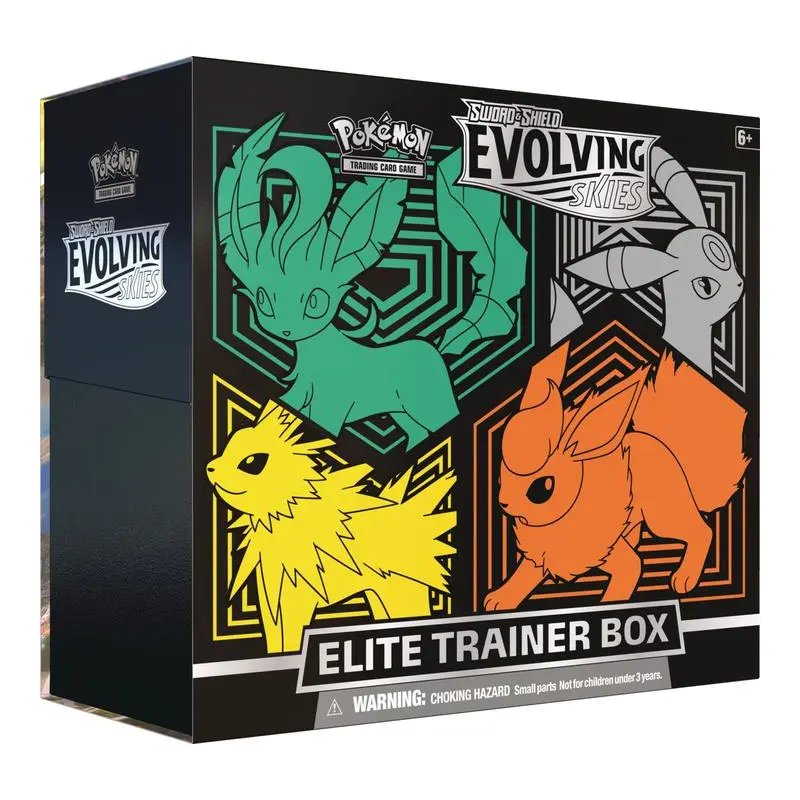Pokemon TCG - Sword & Shield: Evolving Skies Elite Trainer Box Flareon Jolteon Umbreon Leafeon