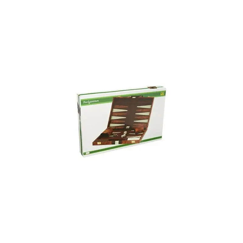 Chh Games Backgammon 15" Brown w/ White Stripes