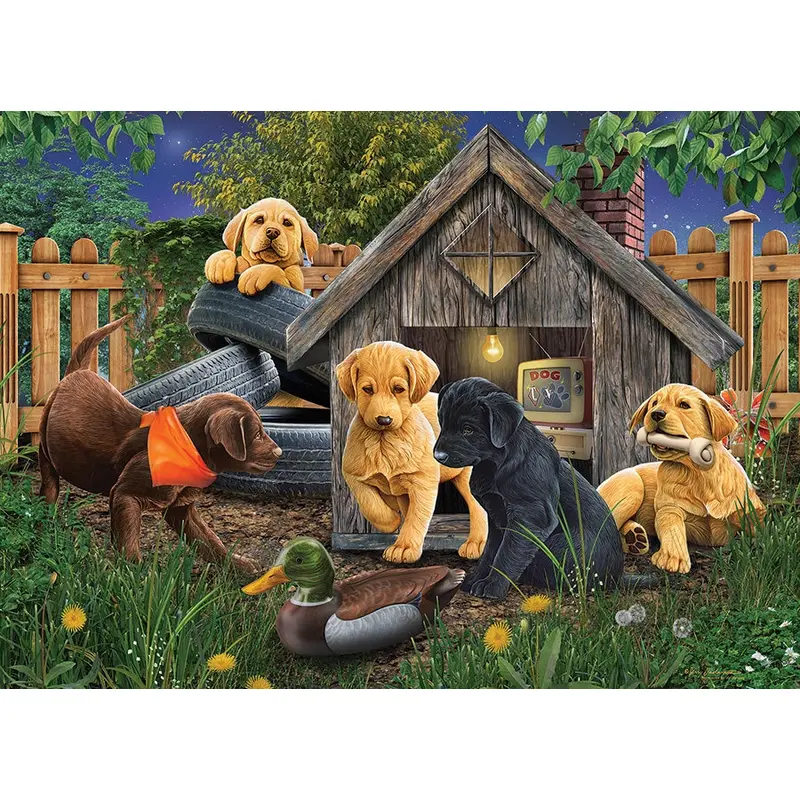 Cobble Hill 1000pc Puzzle In the Doghouse