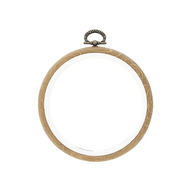 Plastic Woodgrain Embroidery Hoop - 4"