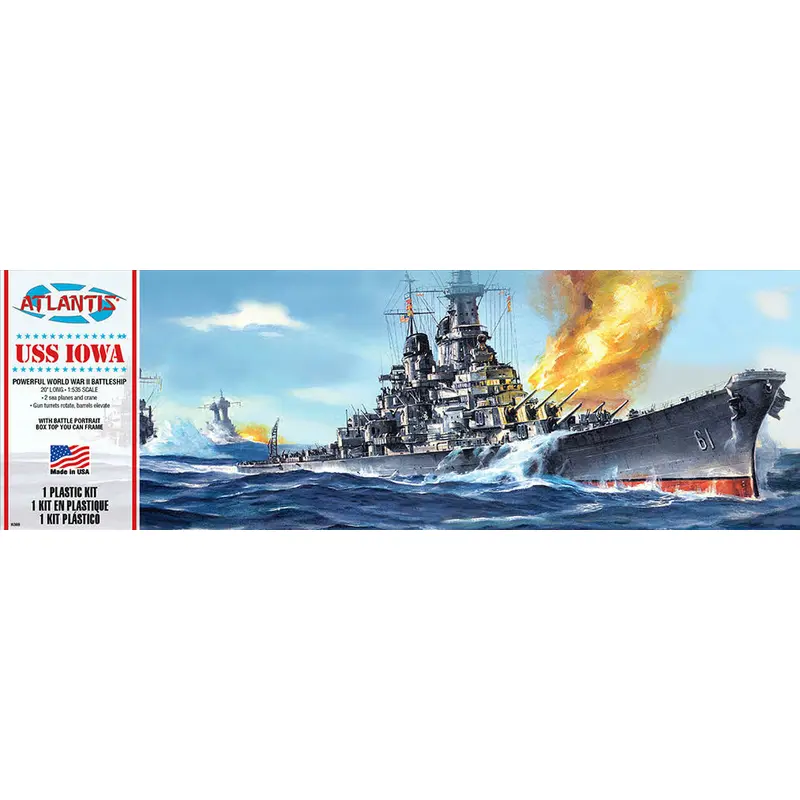 USS Iowa BB-61 Big Battleship Plastic Model kit 1/535