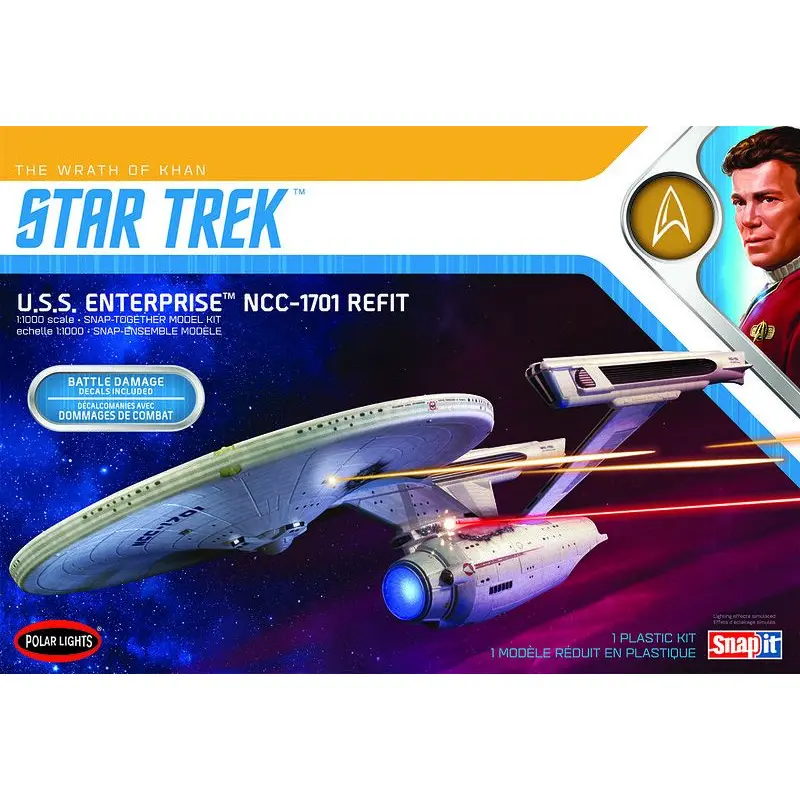 1/1000 Star Trek U.S.S. Enterprise Refit Wrath of Khan Edition