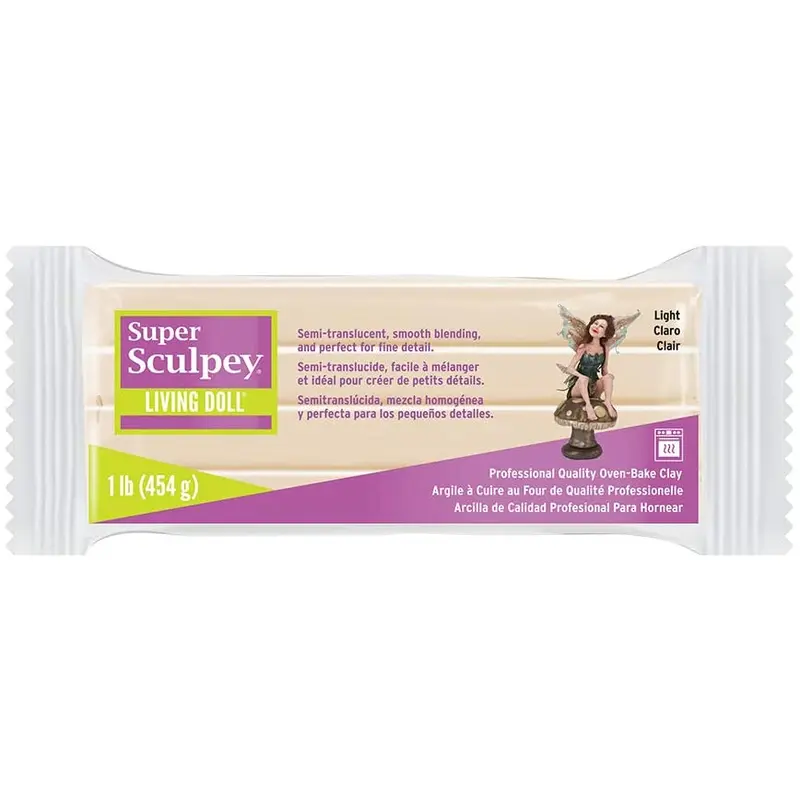 SUPER SCULPEY LIVING DOLL - LIGHT, 1 LB.