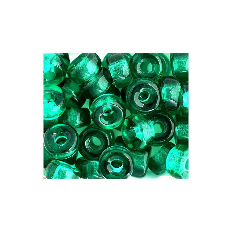 CROW BEADS TRANS 11mm DK.GREEN