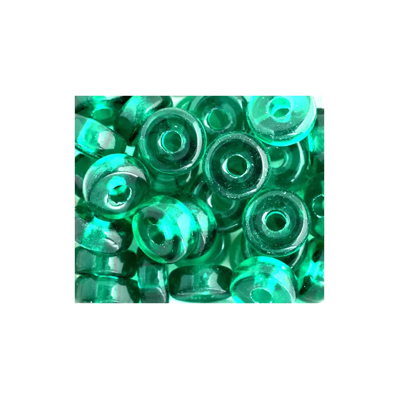 CROW BEADS TRANS 13mm DK.GREEN