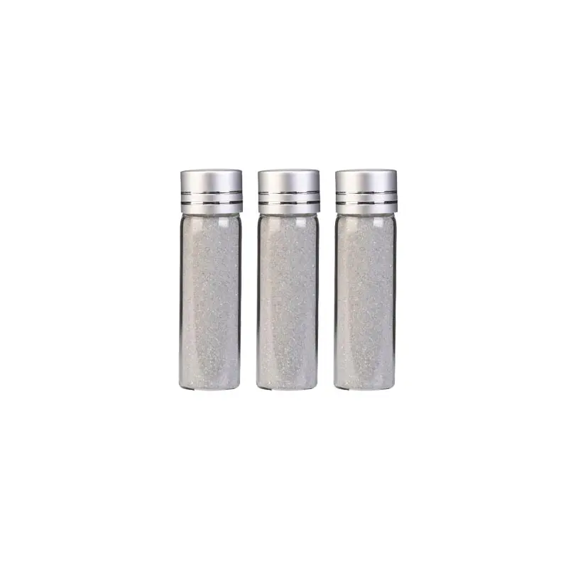 Czech Glass Microbeads Vial apx 10g Silver