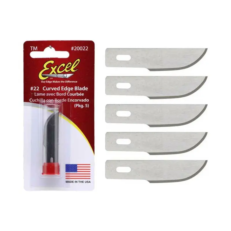 #22 Excel 20022 Curved Edge Knife Blade - 5pc