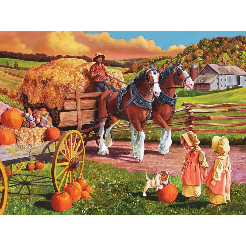 Cobble Hill Hay Wagon 275 Pc Puzzle