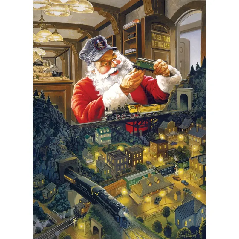 500pc Puzzle Cobble Hill Santa's Railway