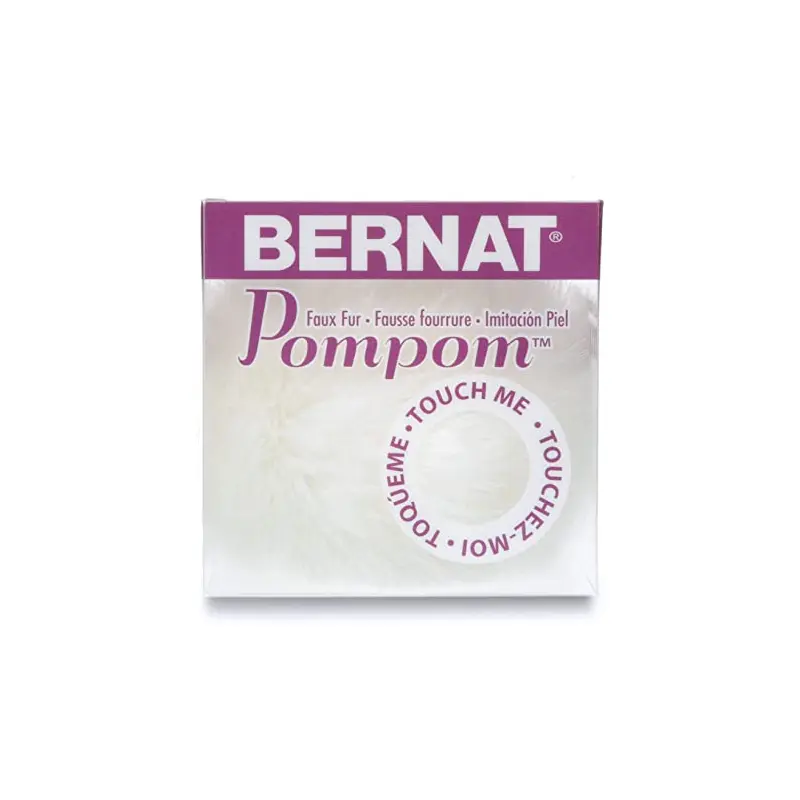 Bernat Faux Fur Pompom White Rabbit