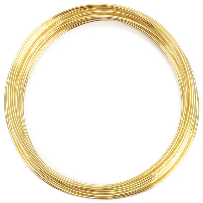 Memory Wire Large Bracelet .62mm .5oz GOLD