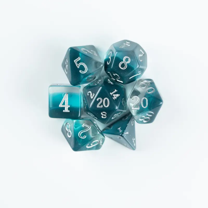 Zircon Birthday 7 Piece Dice Set