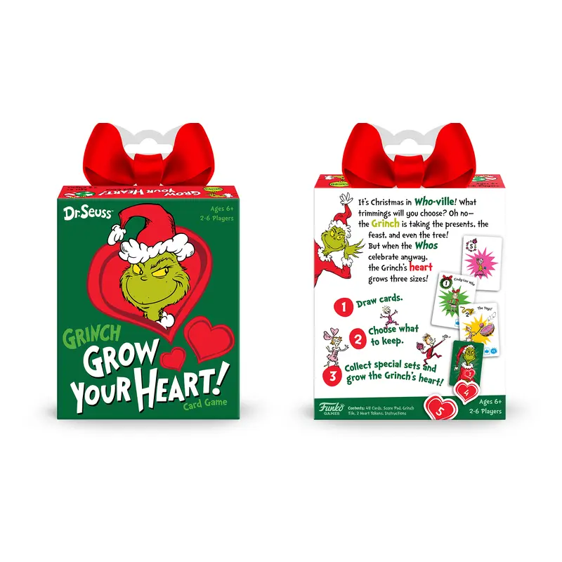 Dr. Seuss Grinch Grow Your Heart Card Game