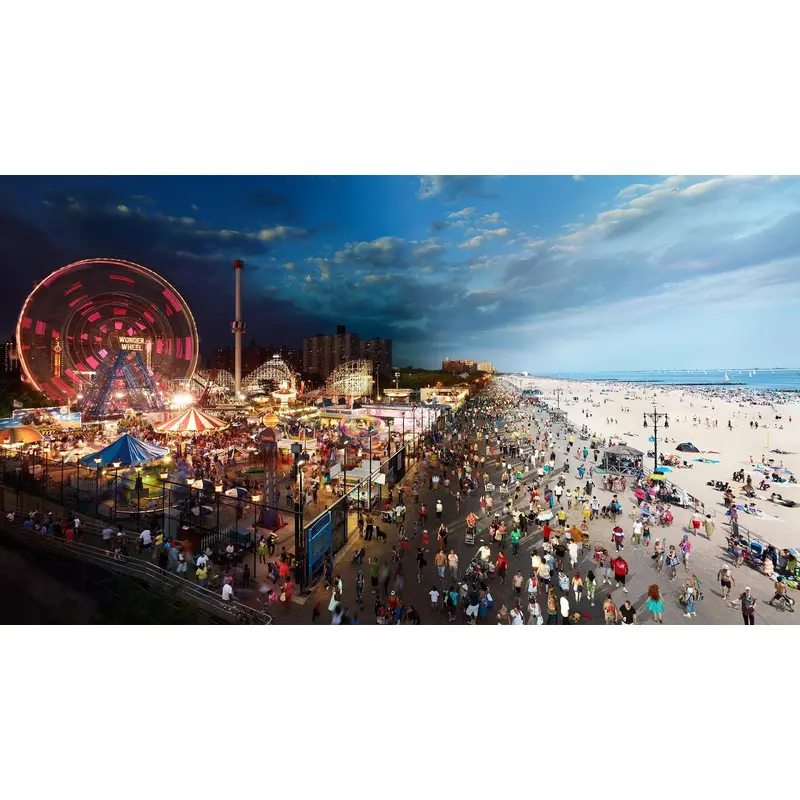 Stephen Wilkes Day to Night - Coney Island, Boardwalk 1012 piece Puzzle