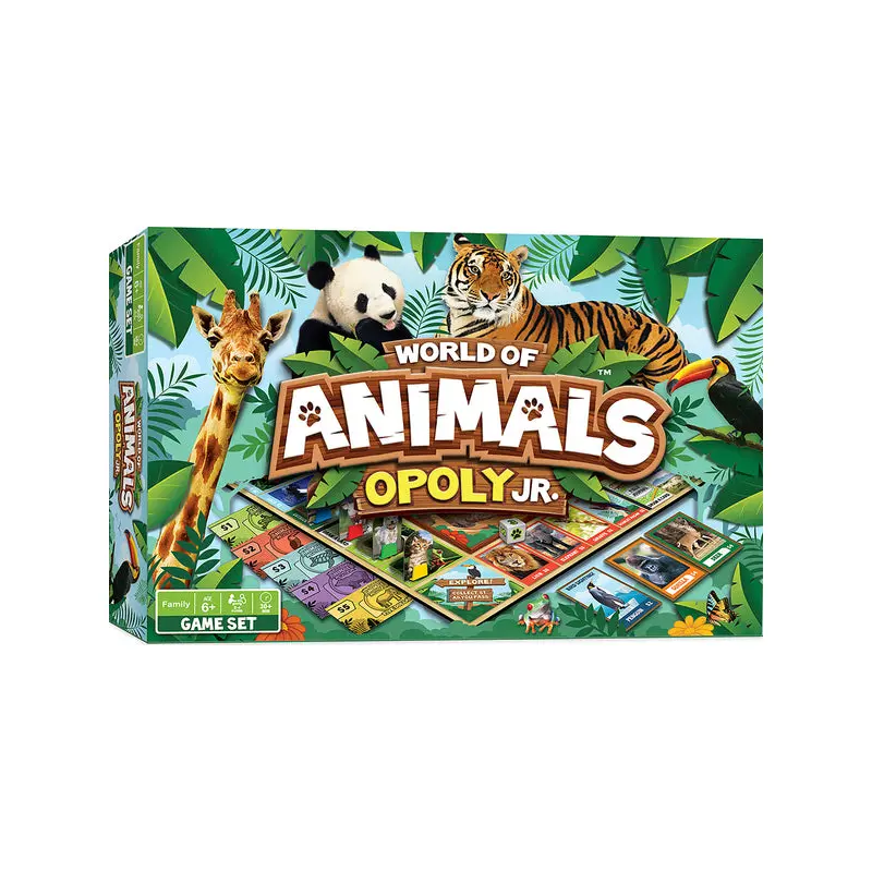WORLD OF ANIMALS OPOLY JUNIOR BOARD GAME