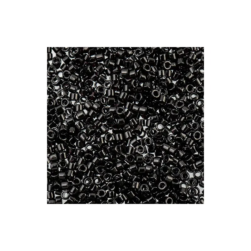 Delica 11/0 RD Black Opaque