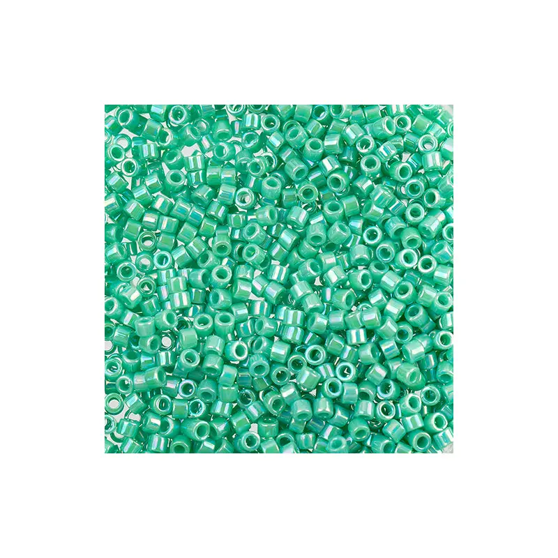 Delica 11/0 RD Turquoise Opaque AB