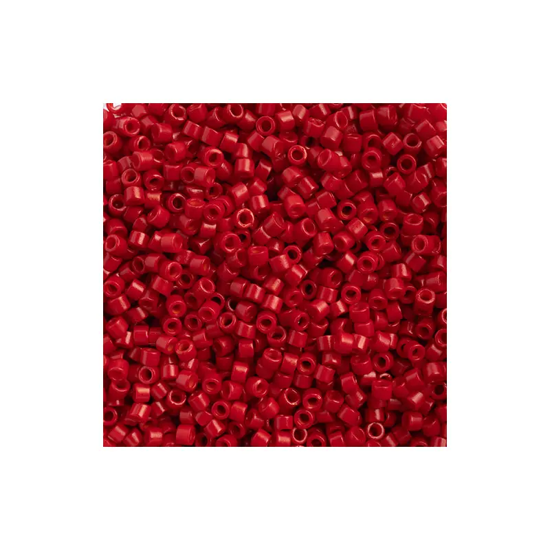 Delica 11/0 RD Bright Red Matte-Dyed