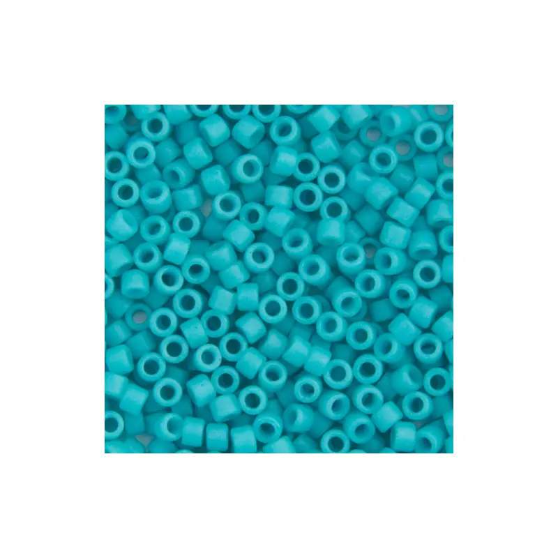Delica 11/0 RD Turquoise Green Opaque Matte-Dyed