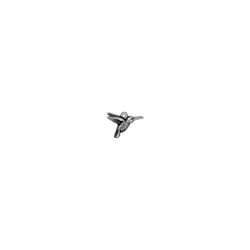 T.C. - CHARM HUMMINGBIRD ANT. SILVER
