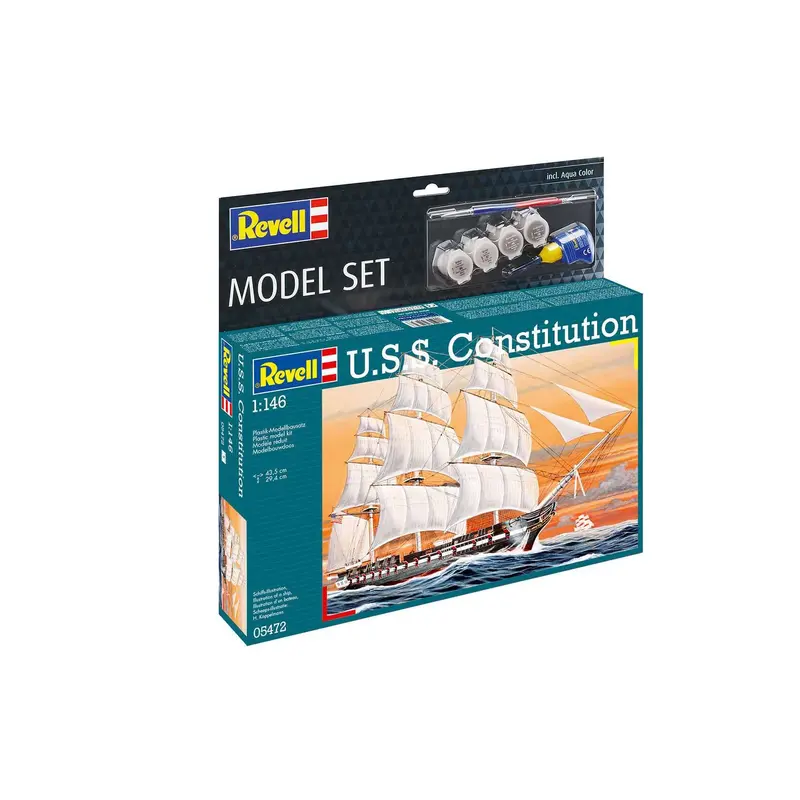 1:146 REVELL 65472 U.S.S. CONSTITUTION - MODEL SET