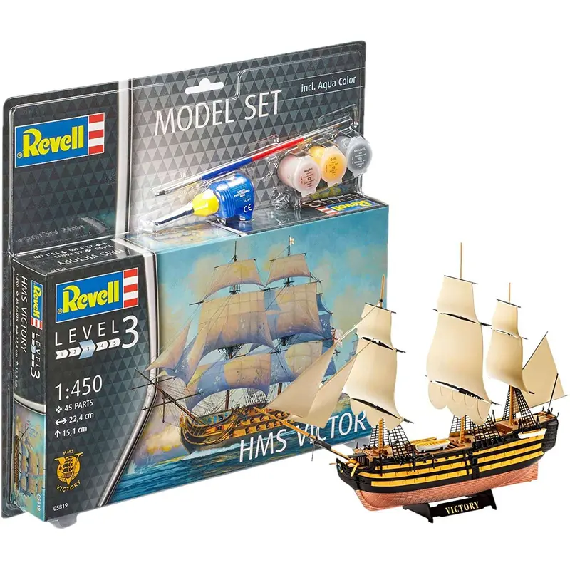 1:450 REVELL 65819 HMS VICTORY SHIP - MODEL SET