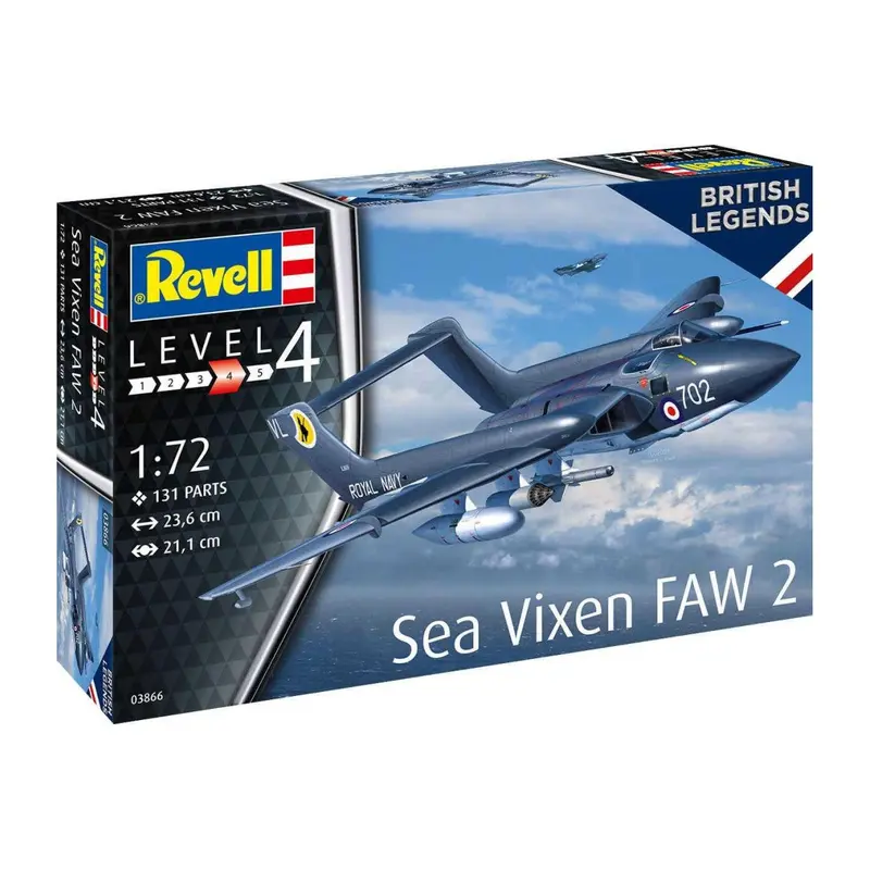 1:72 REVELL 63866 SEA VIXEN FAW 2 - 70TH ANNIVERSARY - MODEL SET