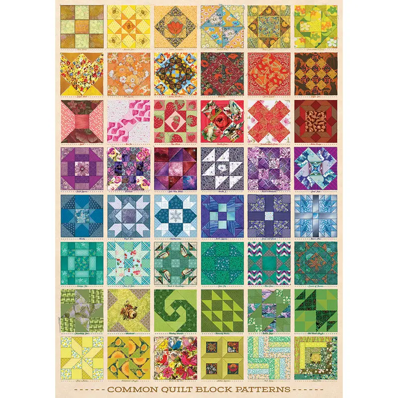 Cobble Hill 1000pc Puzzle - Quilt Blocks