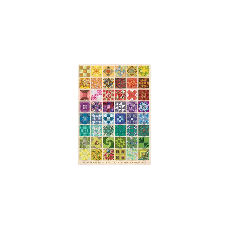 Common Quilt Blocks - 1000pc Jigsaw Puzzle by Jack Pine
