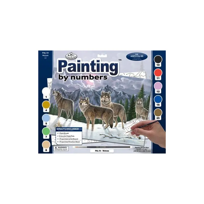 PAINT BY NUMBERS - Wolves