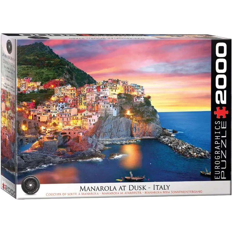 Manarola At Dusk Italy 2000pc Puzzle