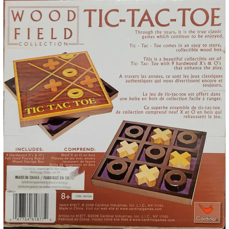 Wooden Tic Tac Toe