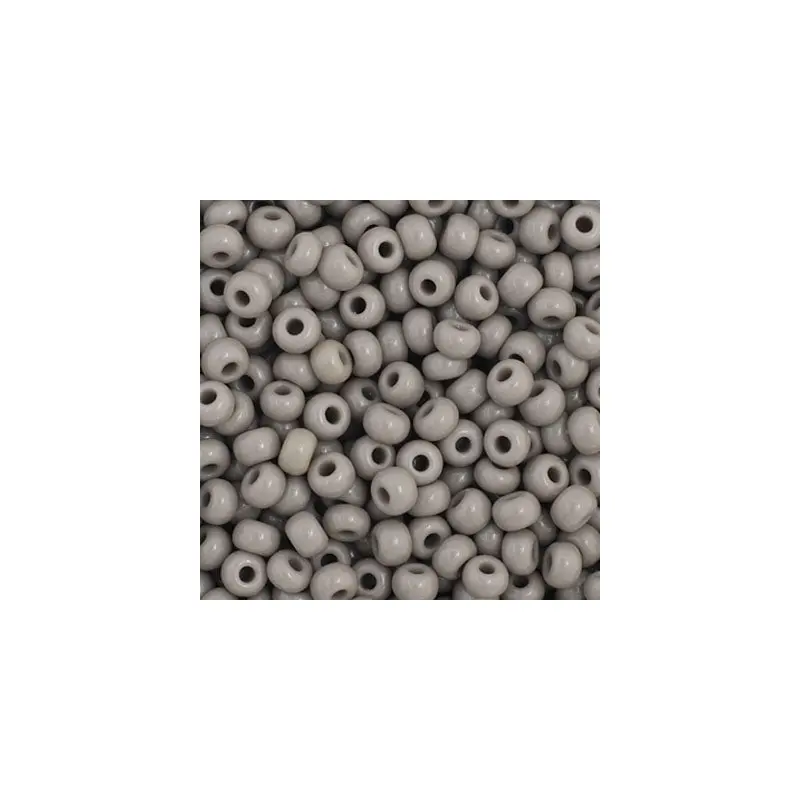 Czech Seed Bead 11/0 Opaque Grey apx23g