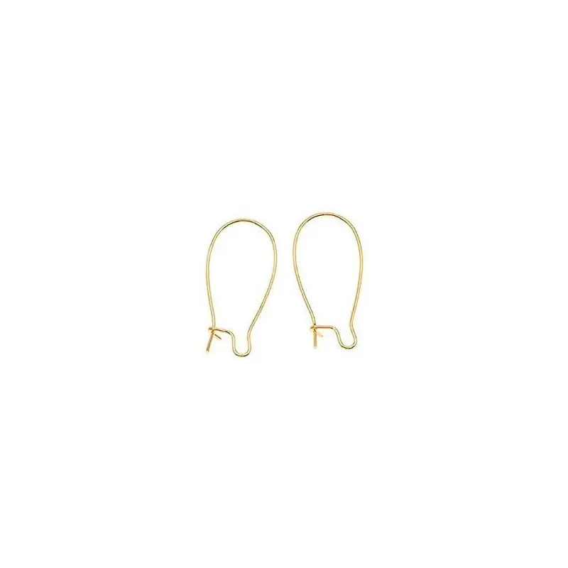 Kidney Earwire Gold 17x8mm