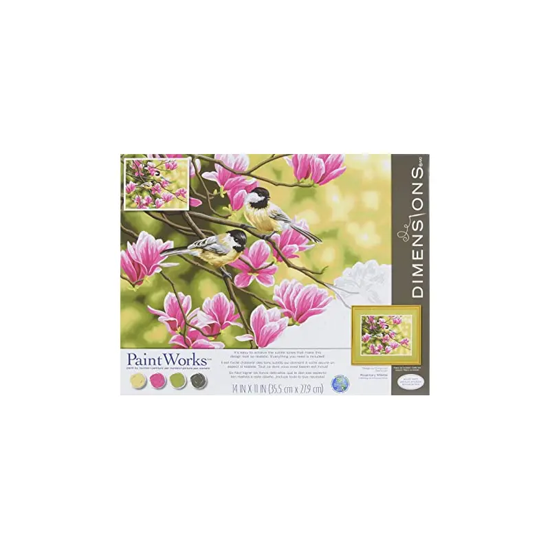 Chickadees & Magnolias, Paint by Number_73-91735