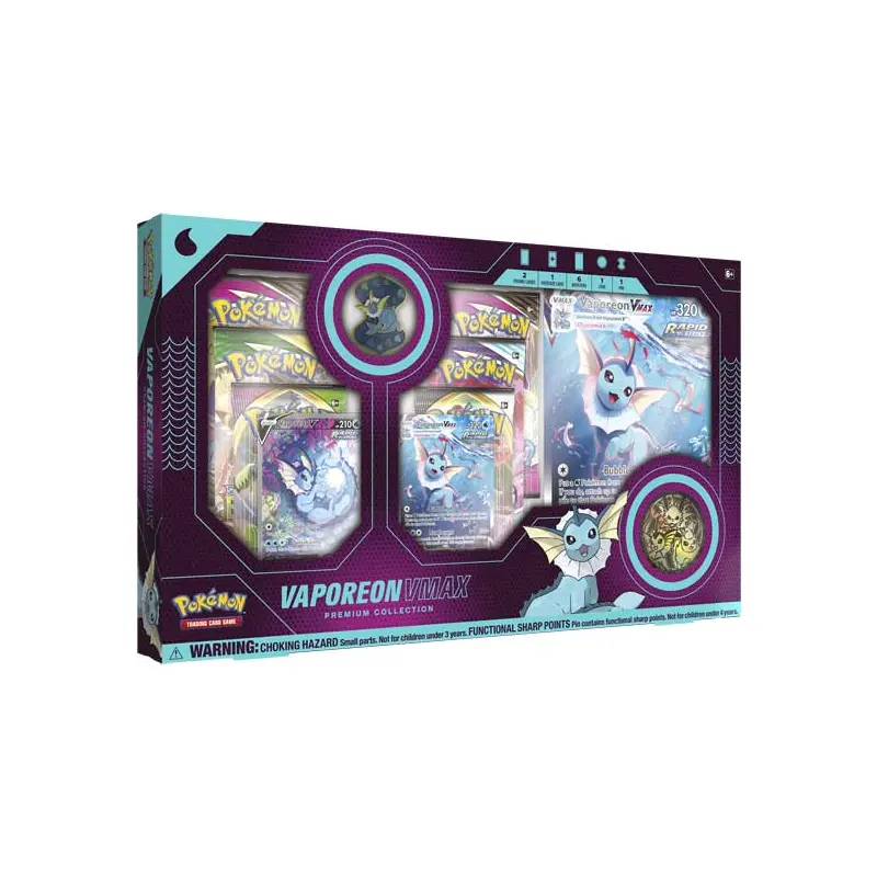 Pokmon TCG: Vaporeon VMAX Premium Collection