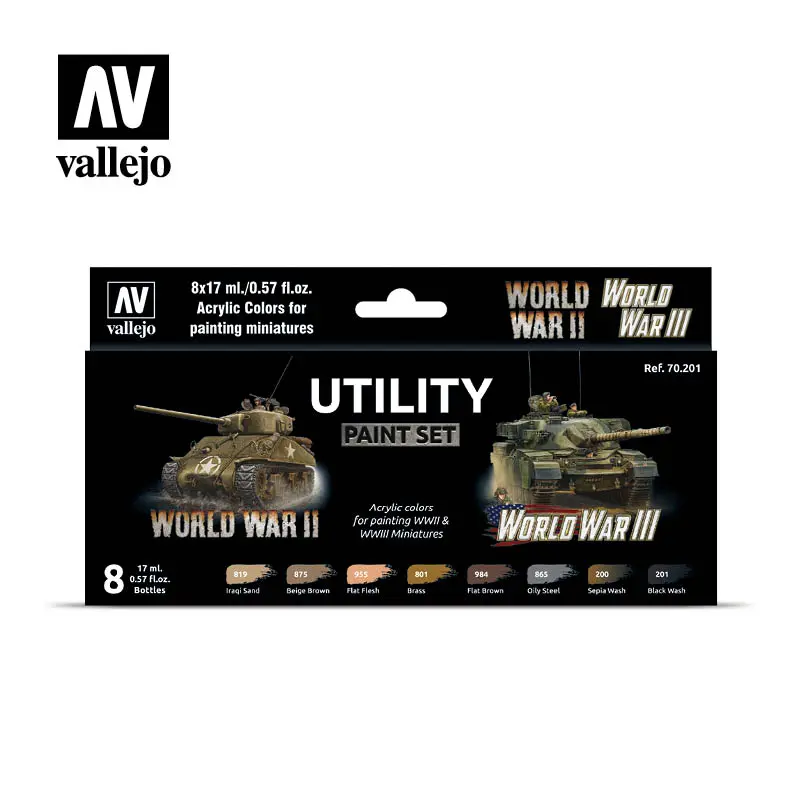 Vallejo 70.201 Utility Paint Set WWII & WWIII