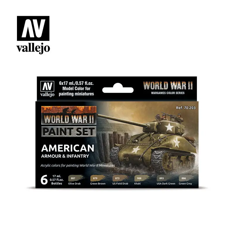 Vallejo 70.203 WWII American Armour & Infantry