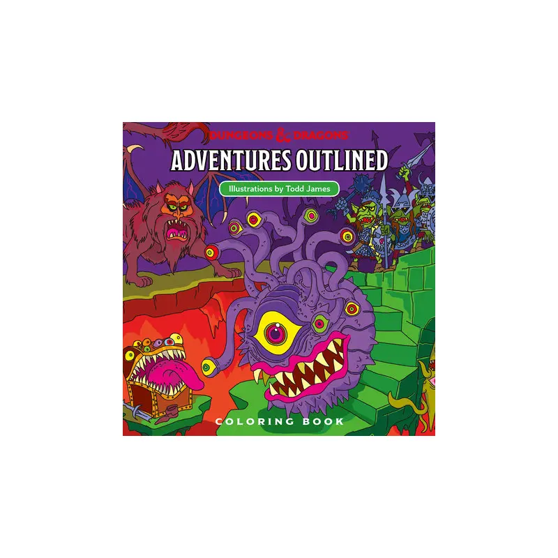 Dungeons & Dragons Adventures Outlined Coloring Book